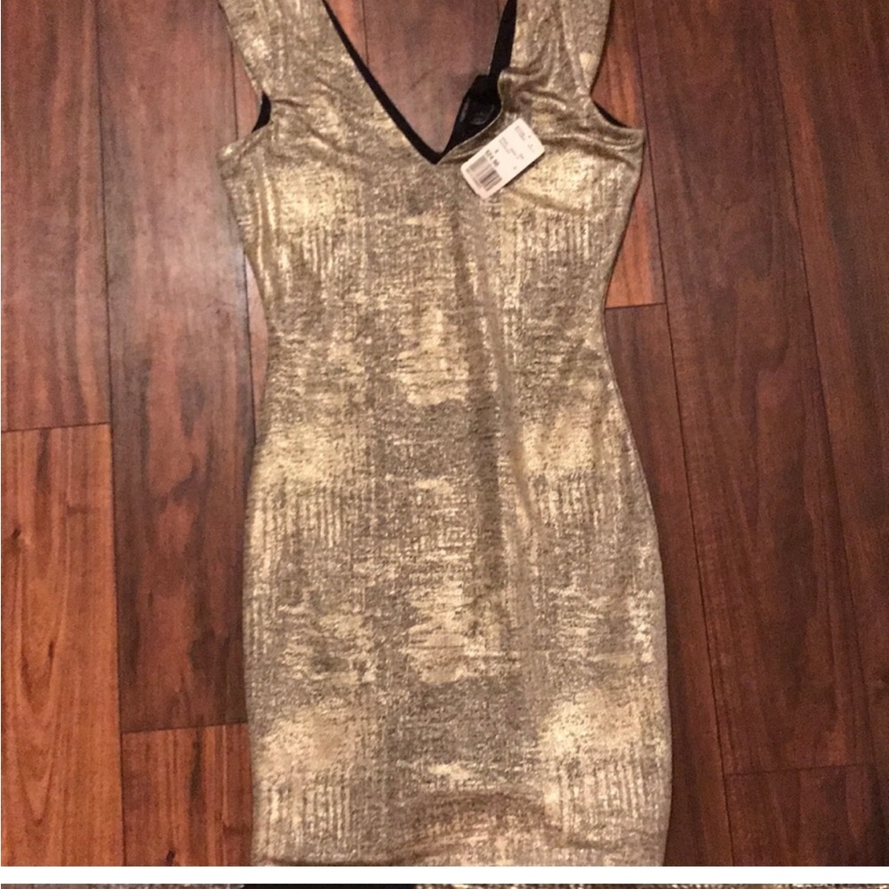Juniors gold Dress